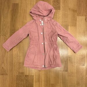 Kids Hooded Parka - Dusty Rose, 5-6 T